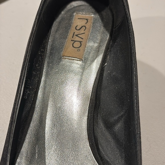 RSVP - Black Peep Toe Heels with Ruffle Detail. Size 11. - Picture 5 of 14